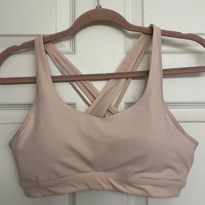 Athleta blush bunk sports bra